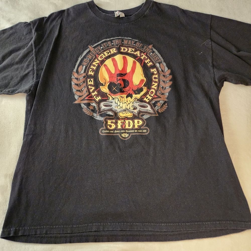 Alstyle Apparel Five Finger Death Punch Tshirt With Graphics Size 2XL